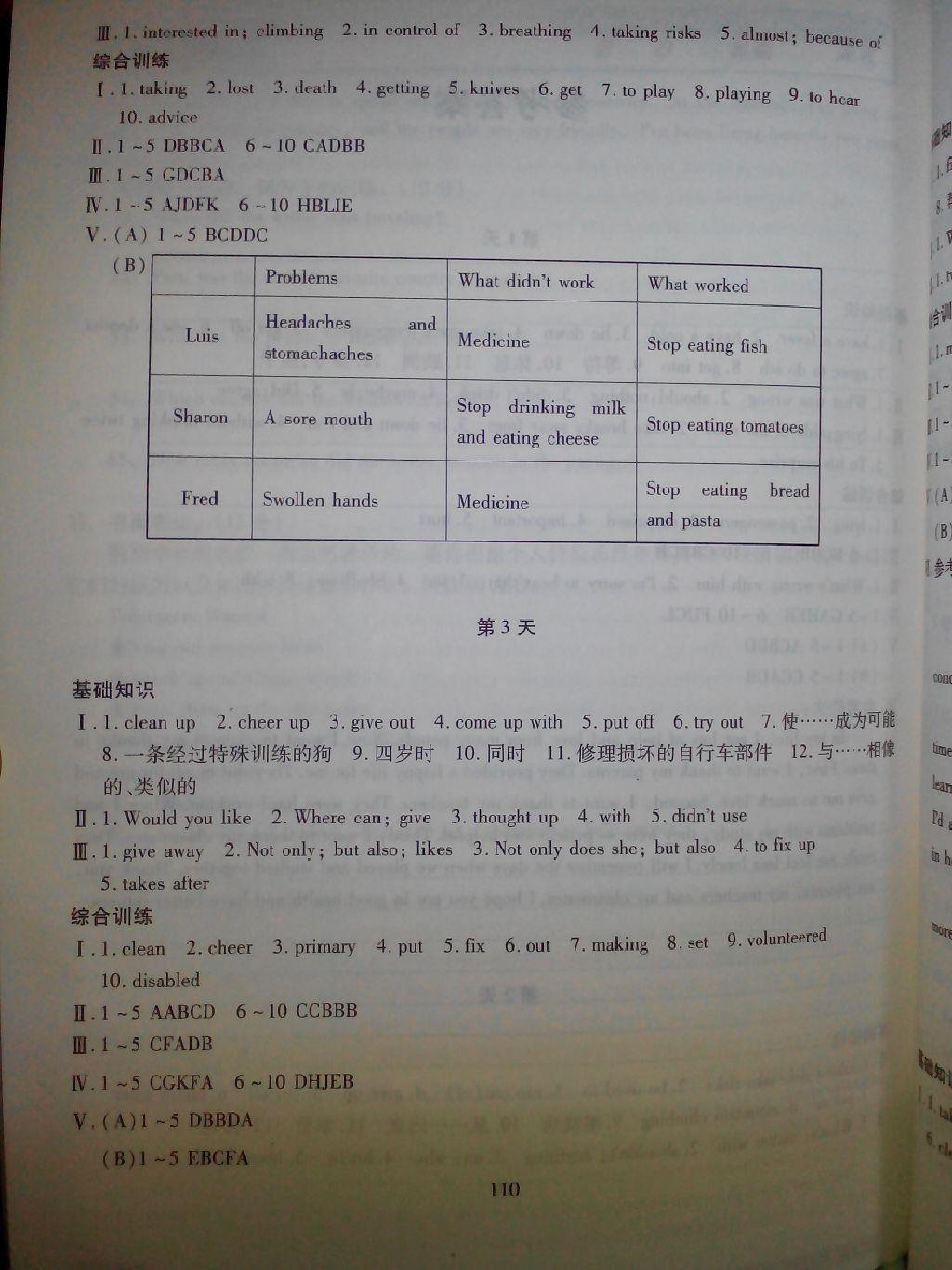 2015年蓝天教育义务教育课程标准暑假用书假日英语八年级 第2页