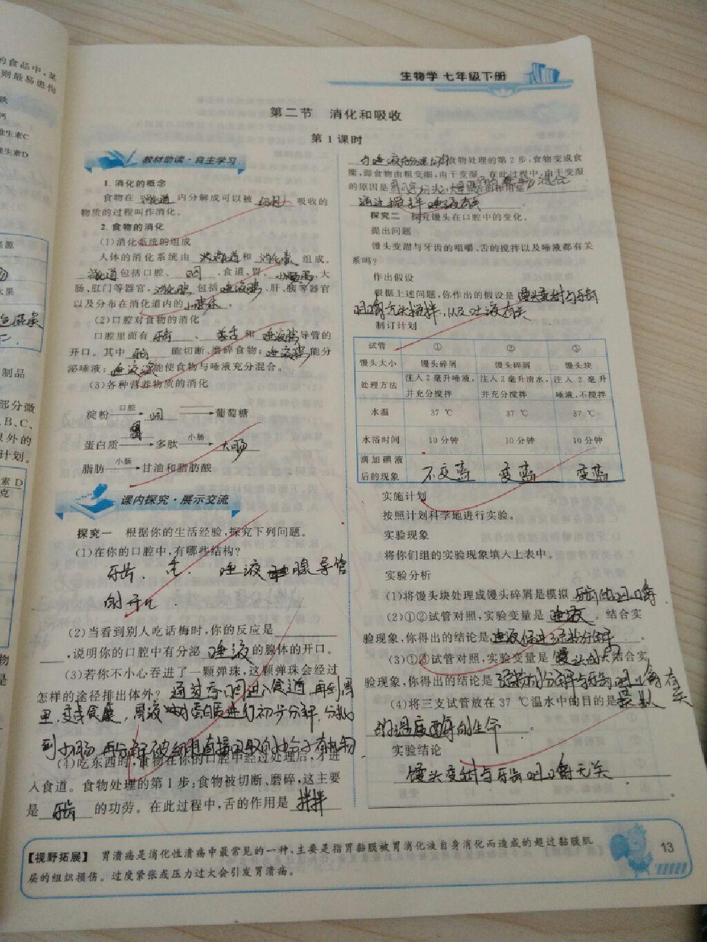 2015年能力培養(yǎng)與測(cè)試七年級(jí)生物學(xué)下冊(cè)人教版 第37頁(yè)