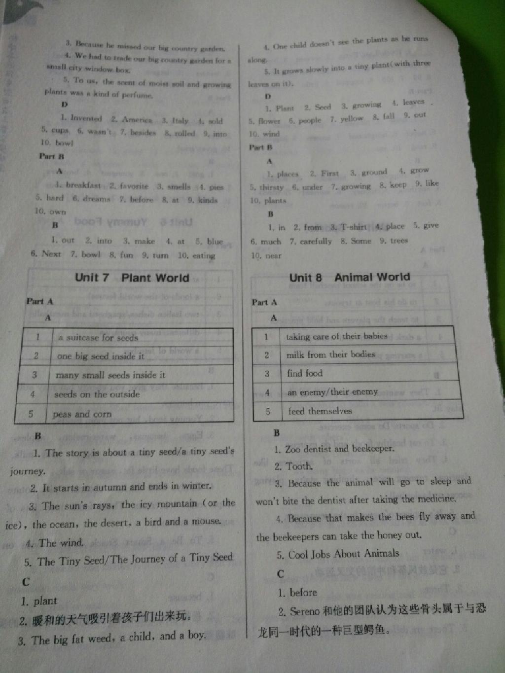 2014年南大教辅初中英语任务型阅读与首字母填空七年级上册 第4页