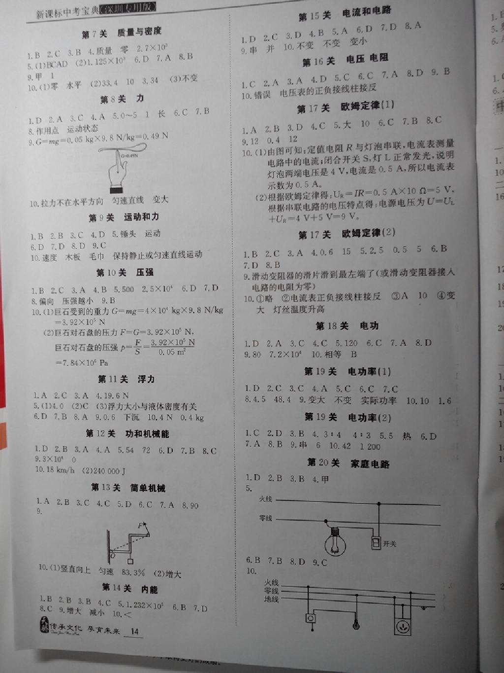 2015年新課標中考寶典物理深圳專版 第14頁