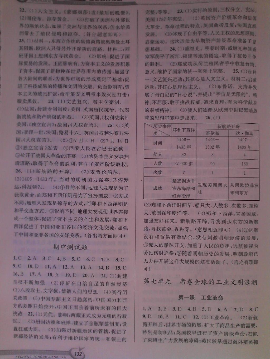 2015年教與學(xué)課程同步講練八年級歷史與社會下冊人教版 第18頁