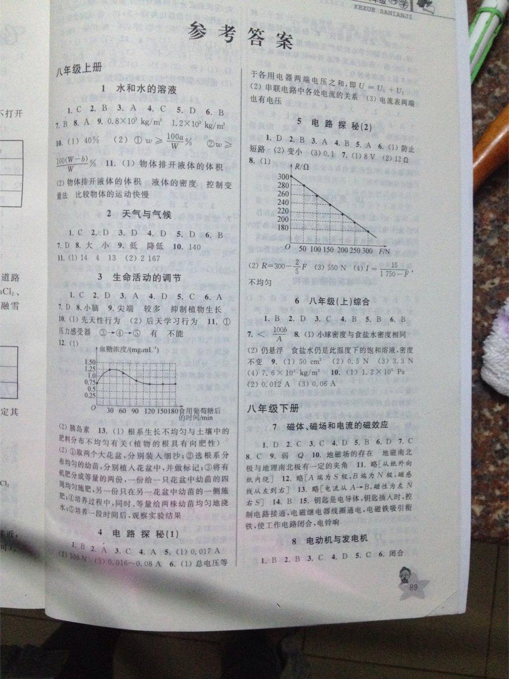 2015年藍(lán)天教育暑假優(yōu)化學(xué)習(xí)八年級(jí)科學(xué) 第1頁