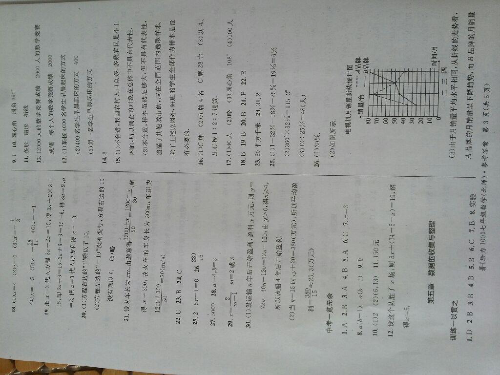 2015年學年總復習給力100七年級數(shù)學北師大版 第3頁