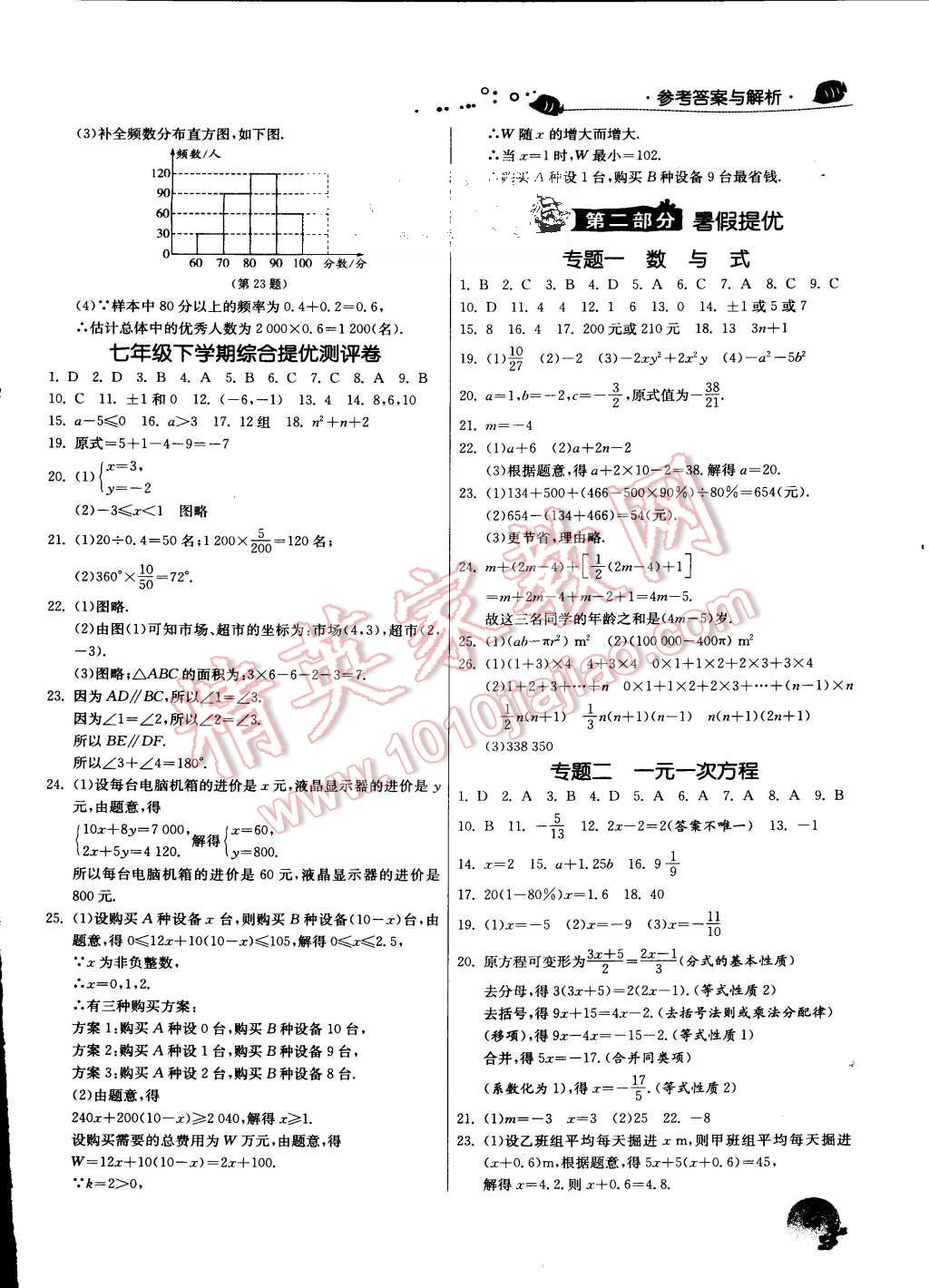 2015年實(shí)驗(yàn)班提優(yōu)訓(xùn)練暑假銜接版七升八年級(jí)數(shù)學(xué)人教版 第5頁(yè)