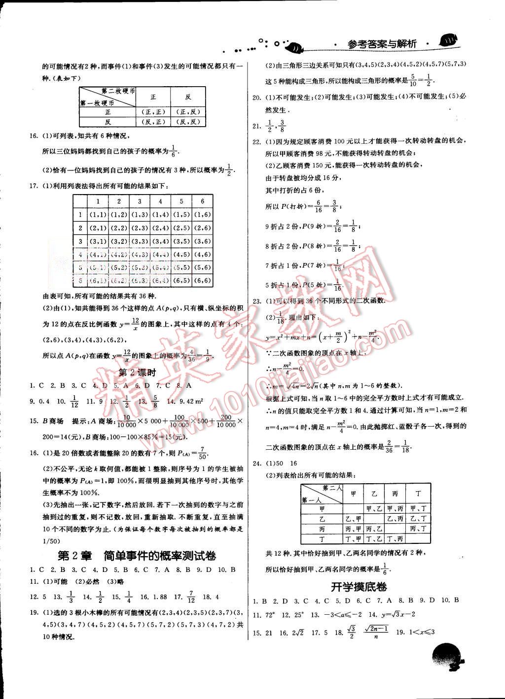 2015年實驗班提優(yōu)訓練暑假銜接版八升九年級數(shù)學浙教版 第11頁