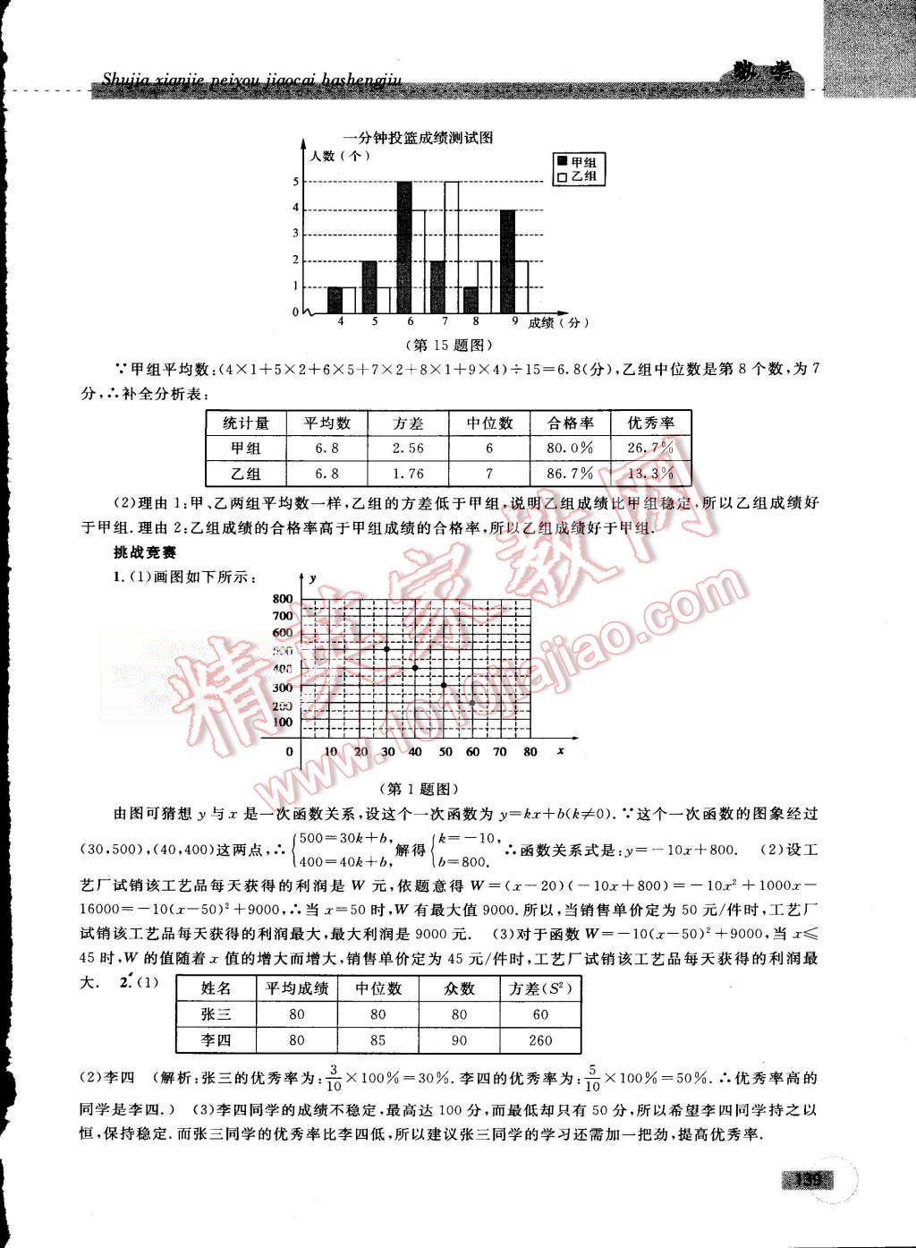 2015年暑假衔接培优教材8升9数学浙教版 第9页