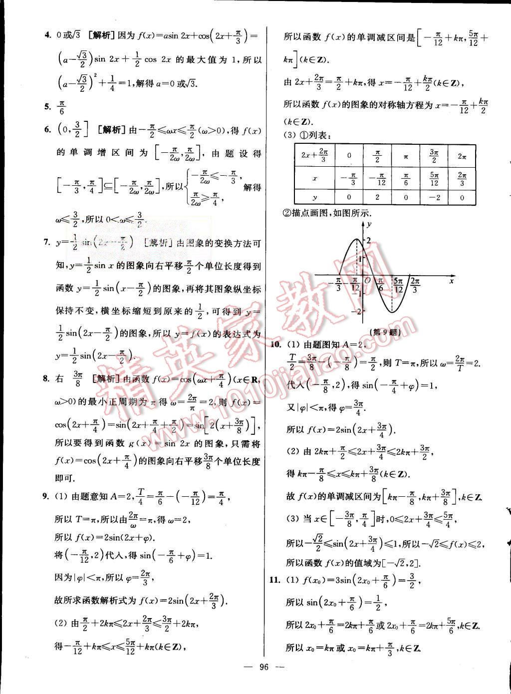 2015年南方凤凰台假期之友暑假作业高二年级数学 第12页