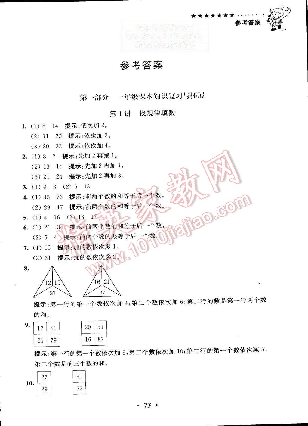 2015年暑假銜接小學(xué)奧數(shù)暑假培優(yōu)銜接16講1升2年級(jí) 第1頁