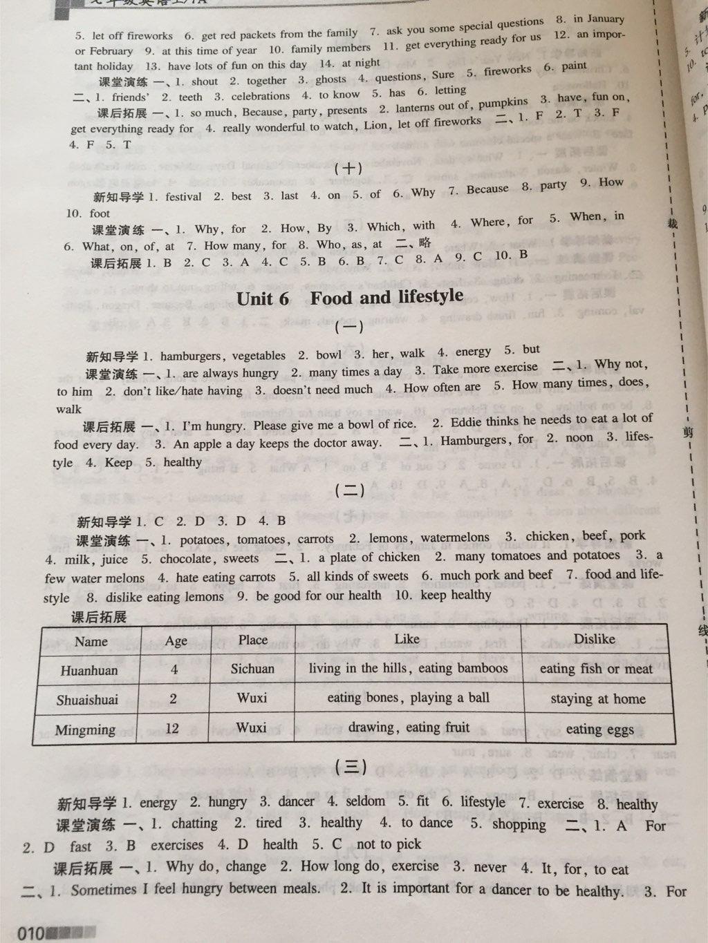 新編金3練七年級英語上冊江蘇版 第10頁