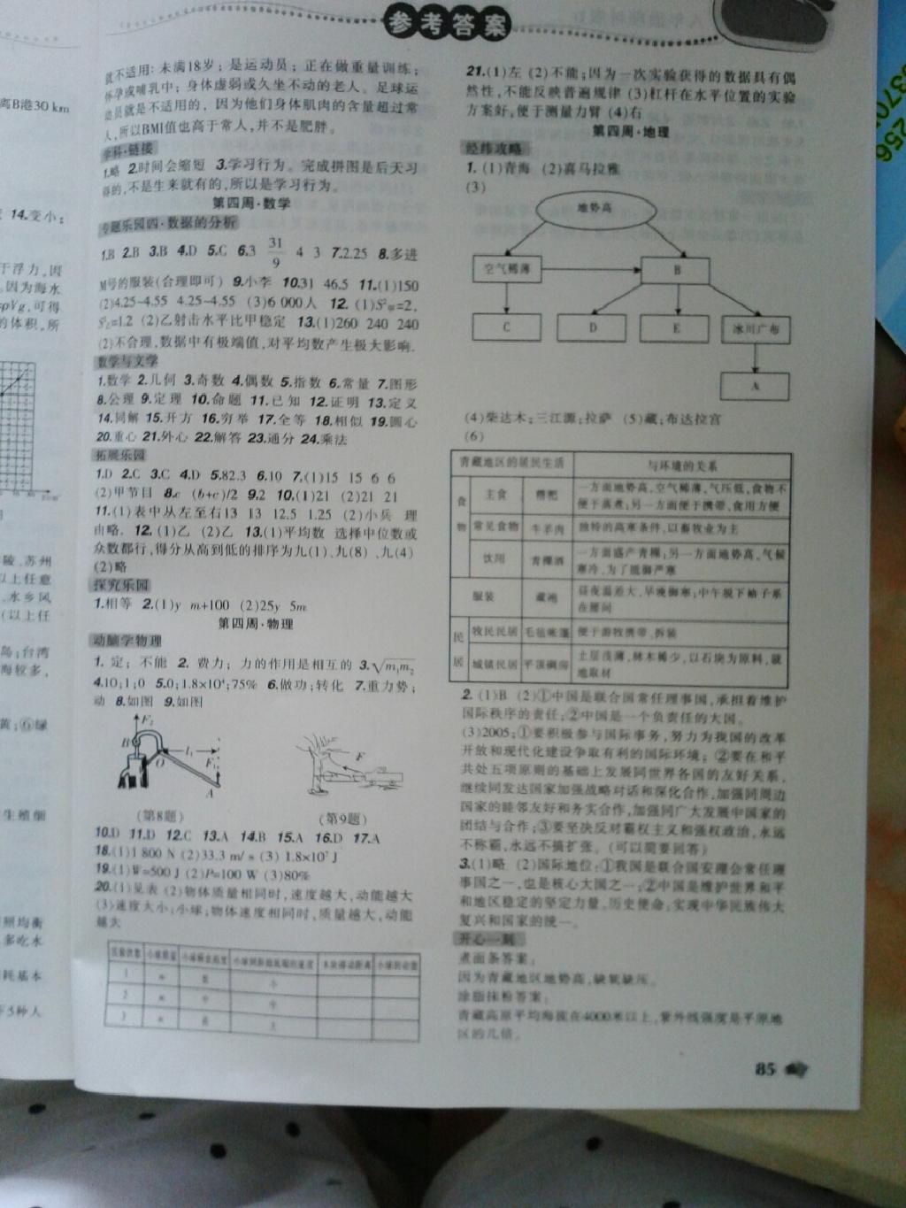 2015年暑假樂園八年級理科版遼寧師范大學(xué)出版社 第3頁