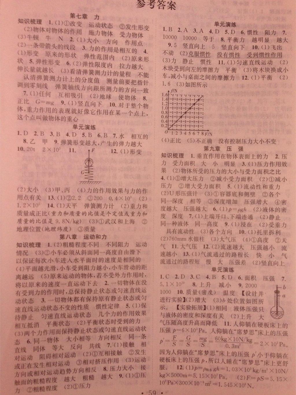 2015年贏在假期期末加暑假八年級(jí)物理人教版 第5頁