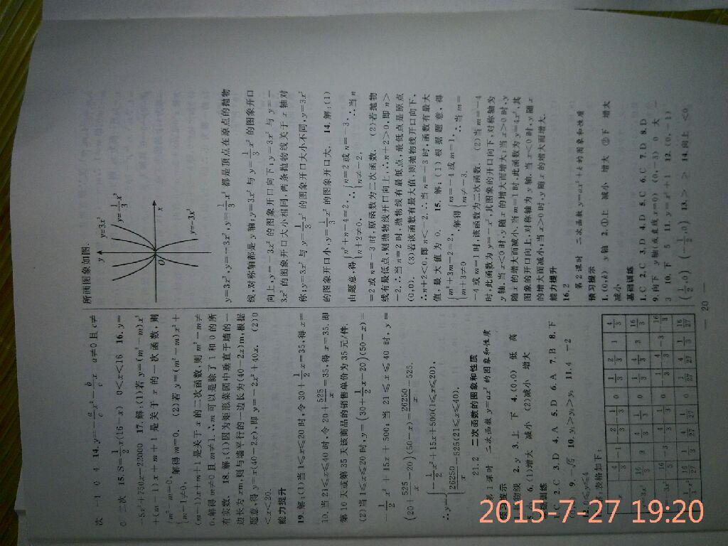 2015年暑假总动员八年级数学沪科版合肥工业大学出版社 第20页