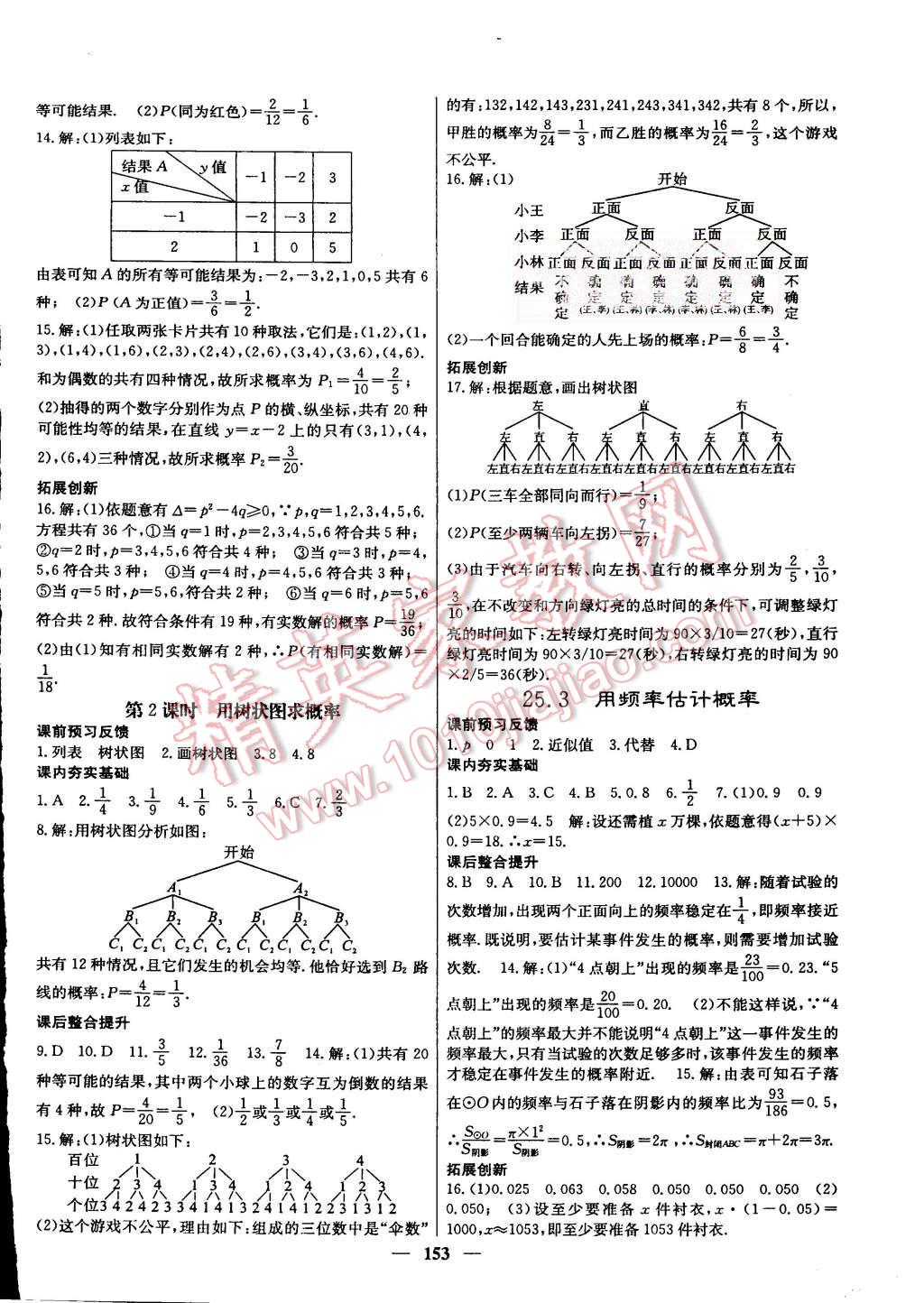 2015年名校課堂內(nèi)外九年級(jí)數(shù)學(xué)上冊(cè)人教版 第22頁(yè)