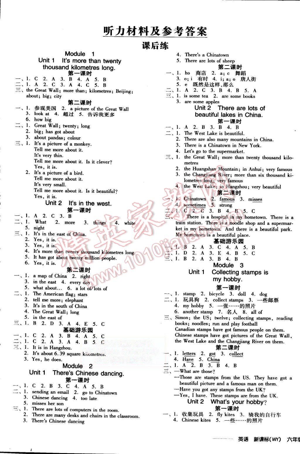 2015年全品學(xué)練考六年級(jí)英語(yǔ)上冊(cè)外研版 第1頁(yè)