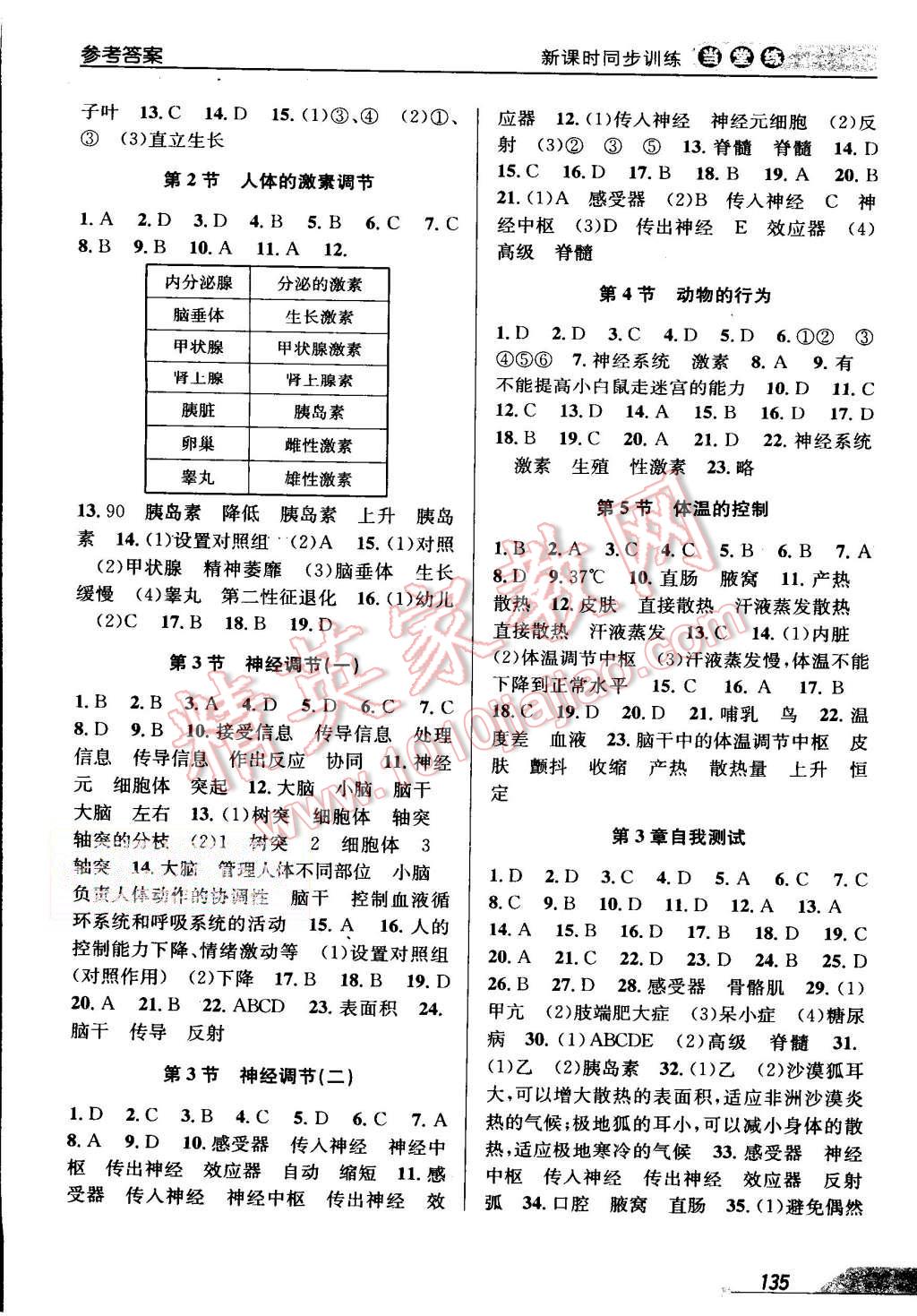 2015年当堂练新课时同步训练八年级科学上册浙教版 第5页