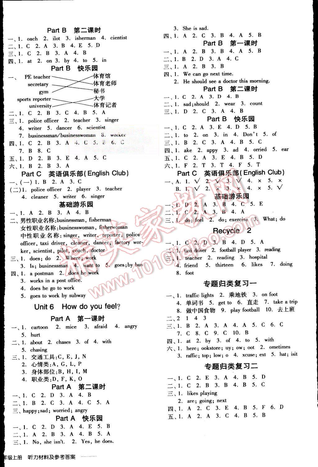 2015年全品學(xué)練考六年級(jí)英語(yǔ)上冊(cè)人教PEP版 第4頁(yè)