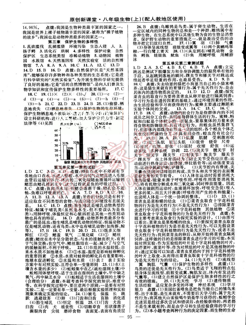 2015年原創(chuàng)新課堂八年級(jí)生物上冊(cè)人教版 第5頁(yè)