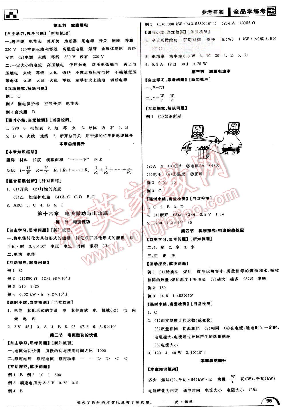 2015年全品學(xué)練考九年級(jí)物理全一冊(cè)上滬科版 第5頁