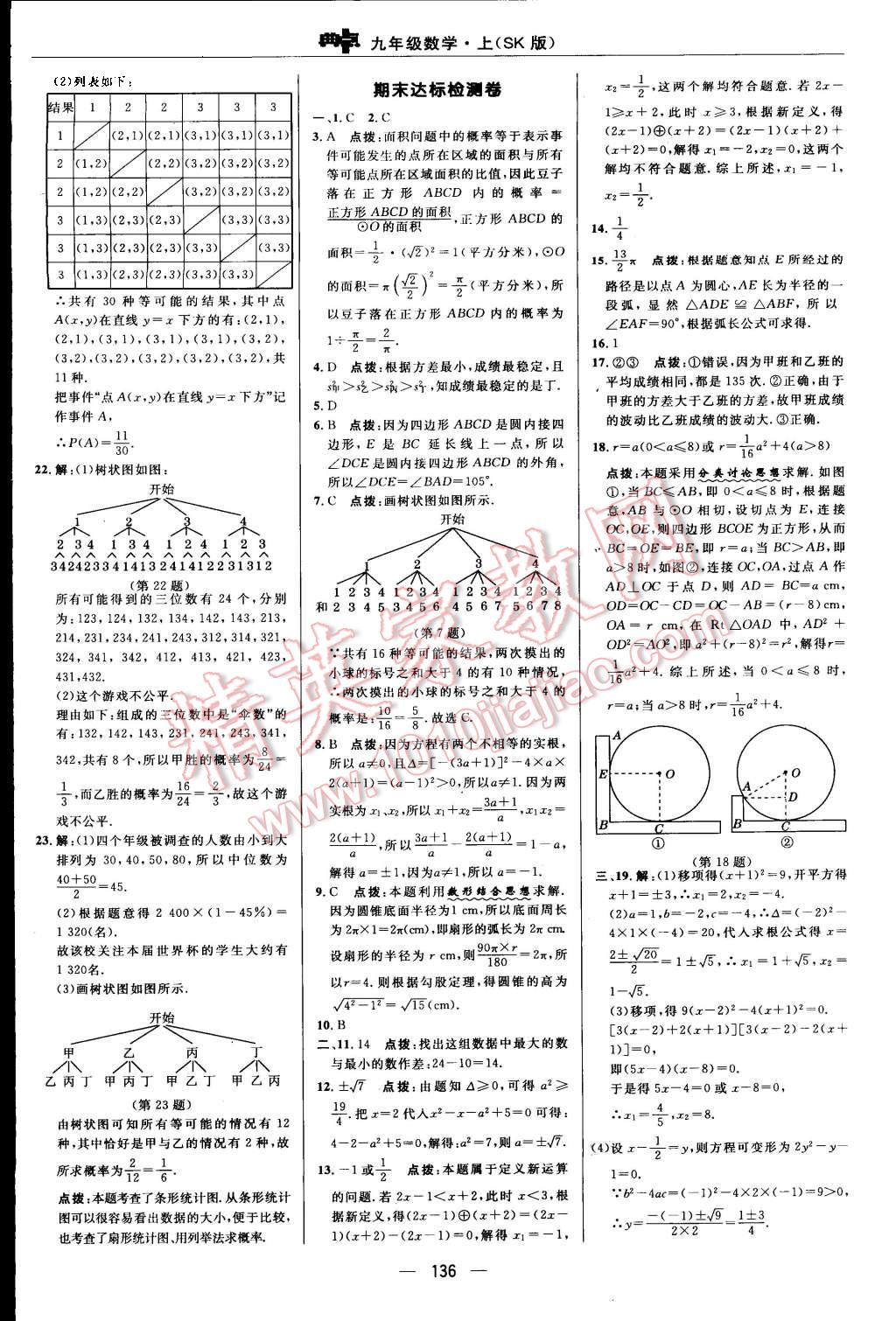 2015年综合应用创新题典中点九年级数学上册苏科版 第4页