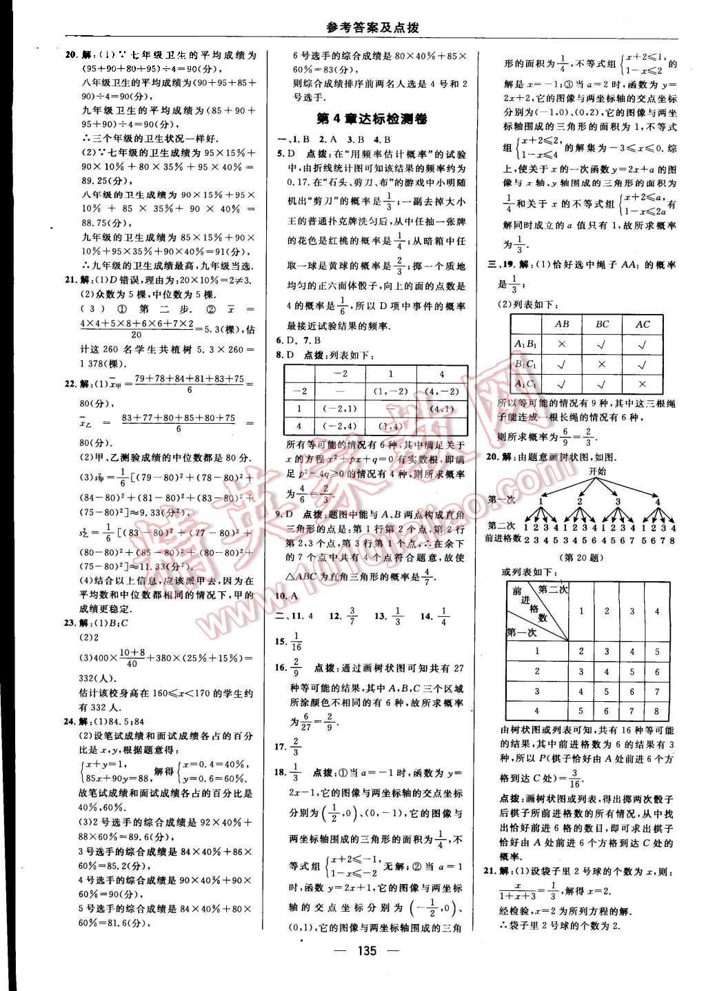 2015年綜合應(yīng)用創(chuàng)新題典中點九年級數(shù)學上冊蘇科版 第3頁