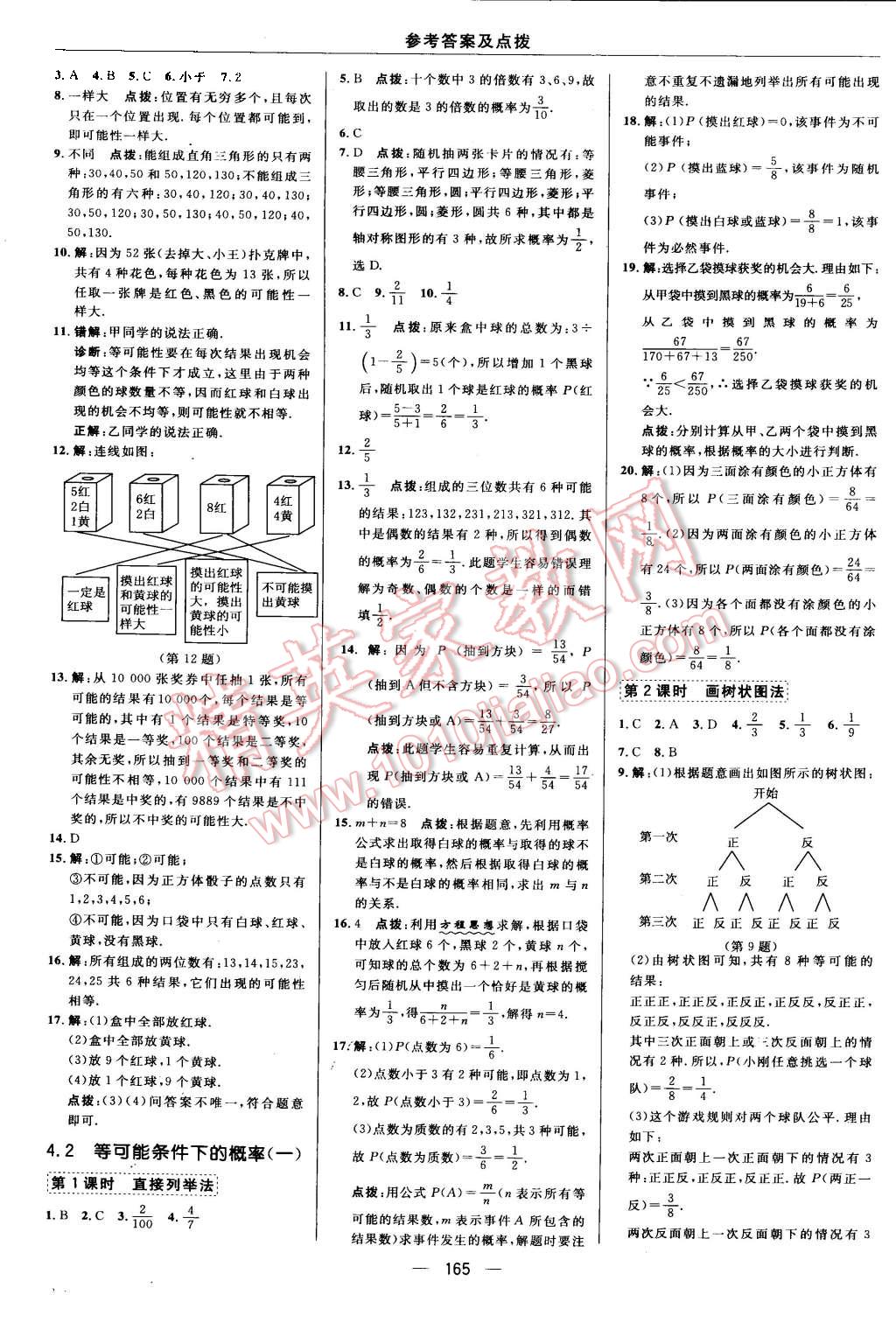 2015年综合应用创新题典中点九年级数学上册苏科版 第33页