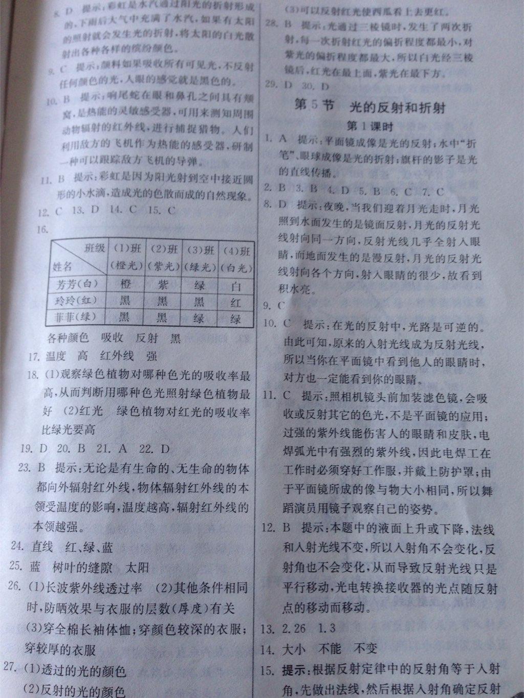 2015年實驗班提優(yōu)訓練七年級科學下冊浙教版 第65頁