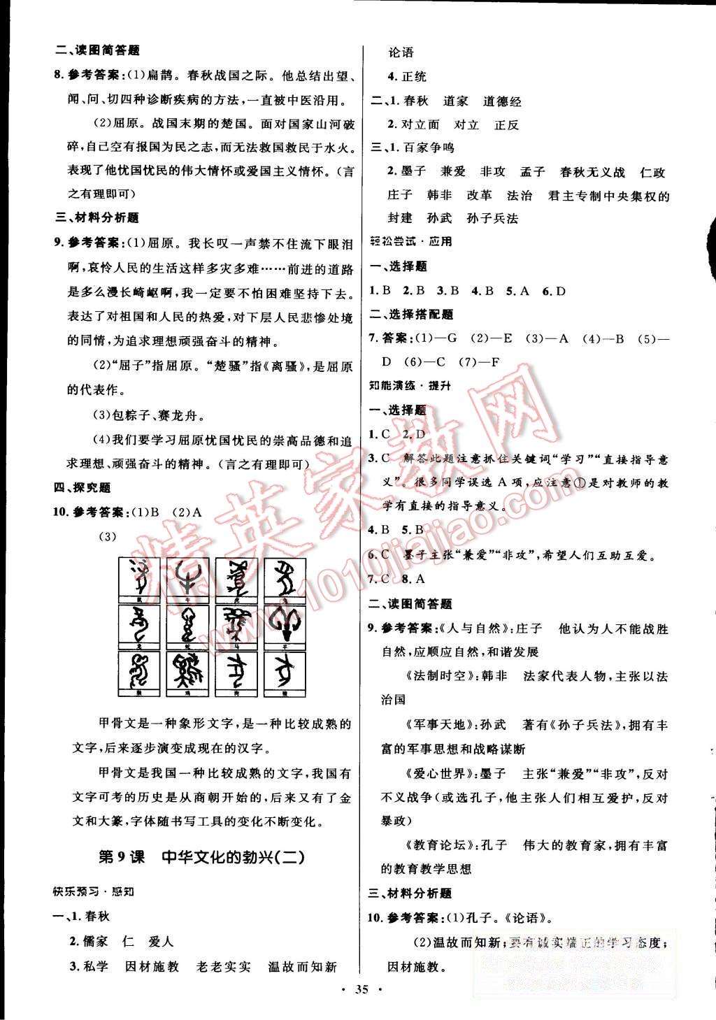 2015年初中同步测控优化设计七年级中国历史上册人教版 第7页