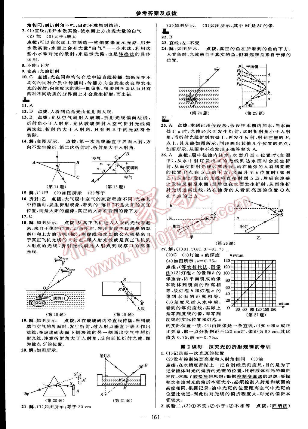 2015年综合应用创新题典中点八年级物理上册苏科版 第19页