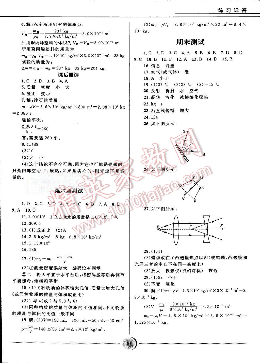 2015年奪冠百分百初中精講精練八年級(jí)物理上冊(cè)人教版 第11頁