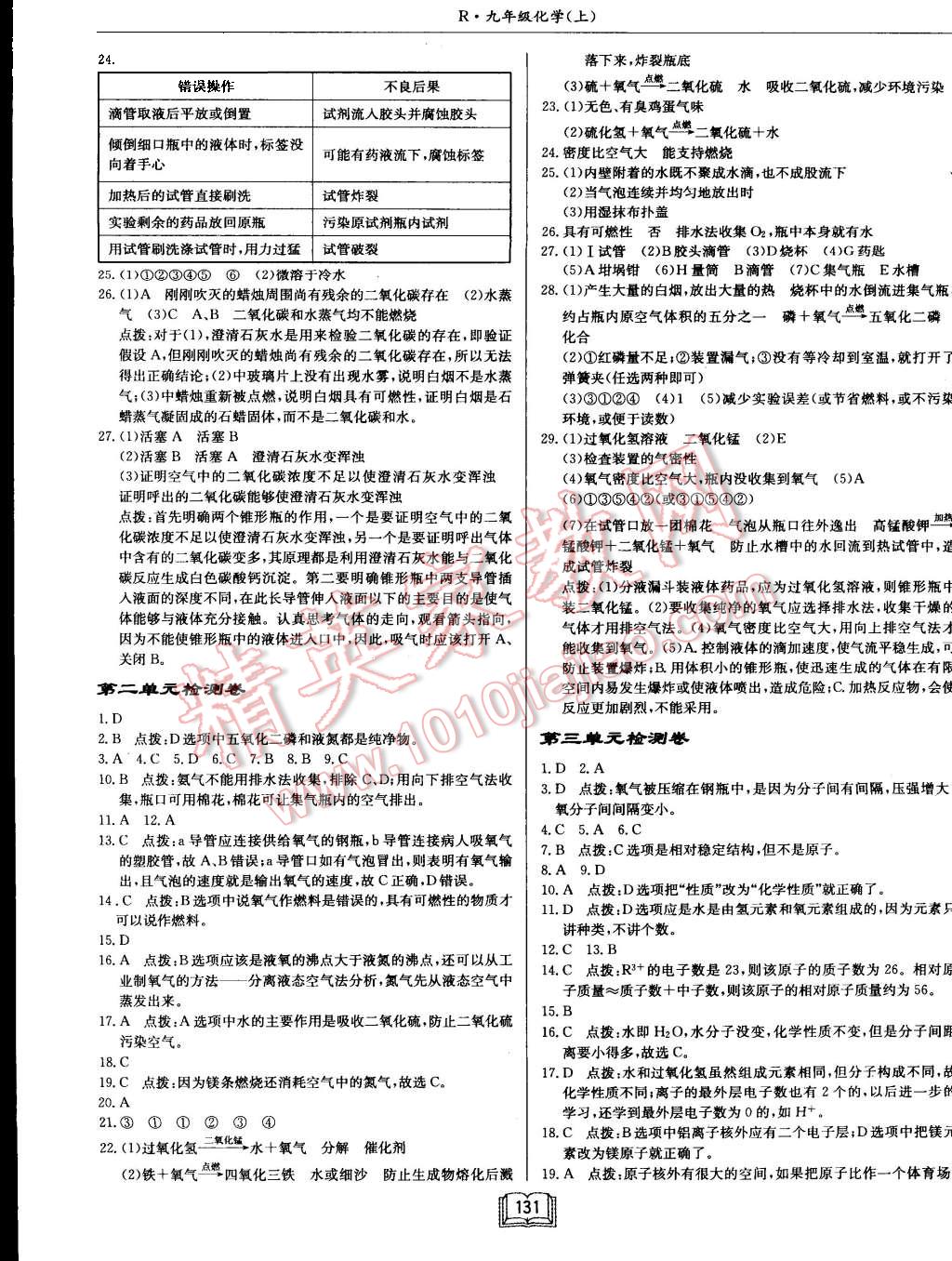 2015年啟東中學(xué)作業(yè)本九年級(jí)化學(xué)上冊(cè)人教版 第11頁(yè)