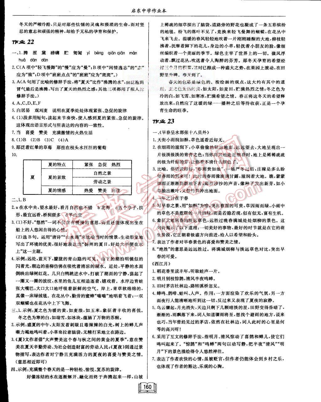 2015年啟東中學作業(yè)本七年級語文上冊江蘇版 第12頁