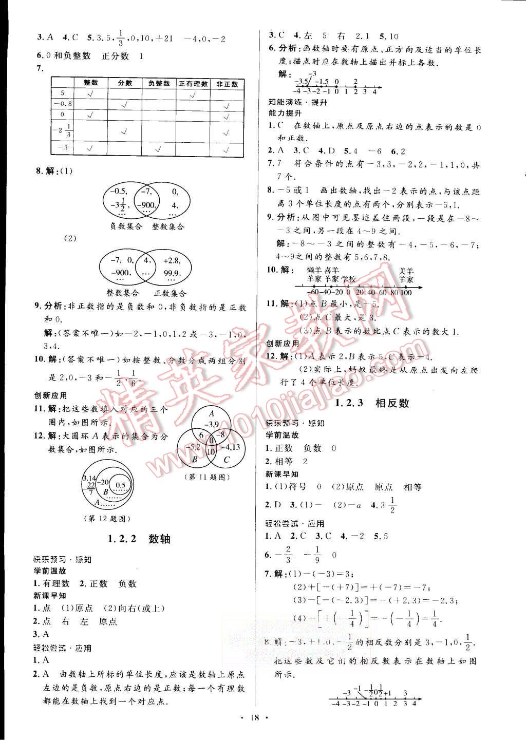 2015年初中同步测控优化设计七年级数学上册人教版 第2页