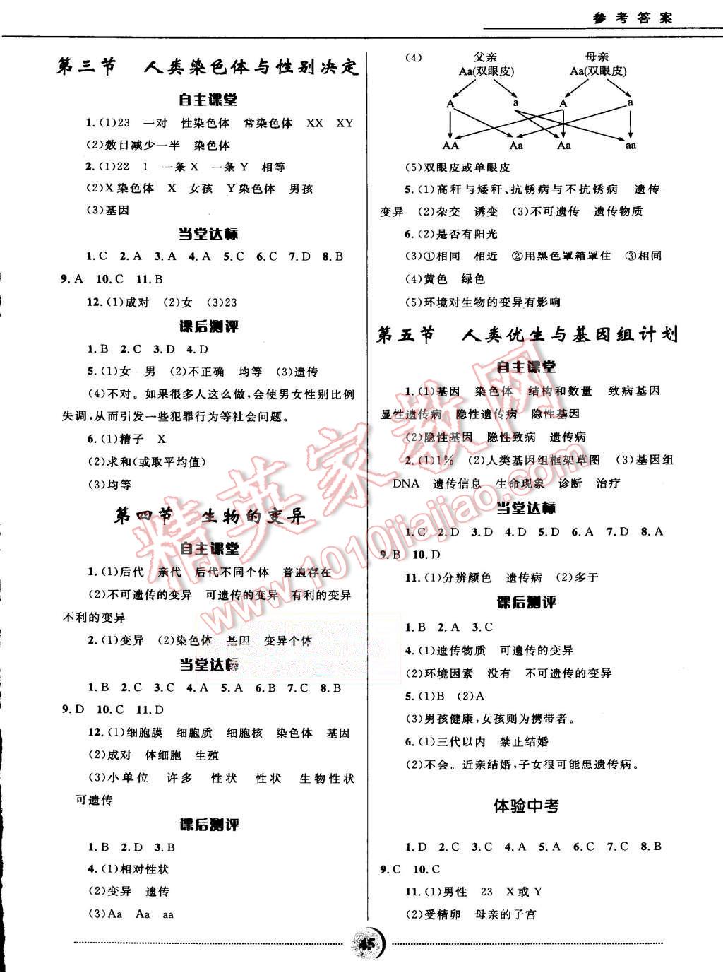 2015年奪冠百分百初中精講精練八年級生物上冊濟(jì)南版 第9頁