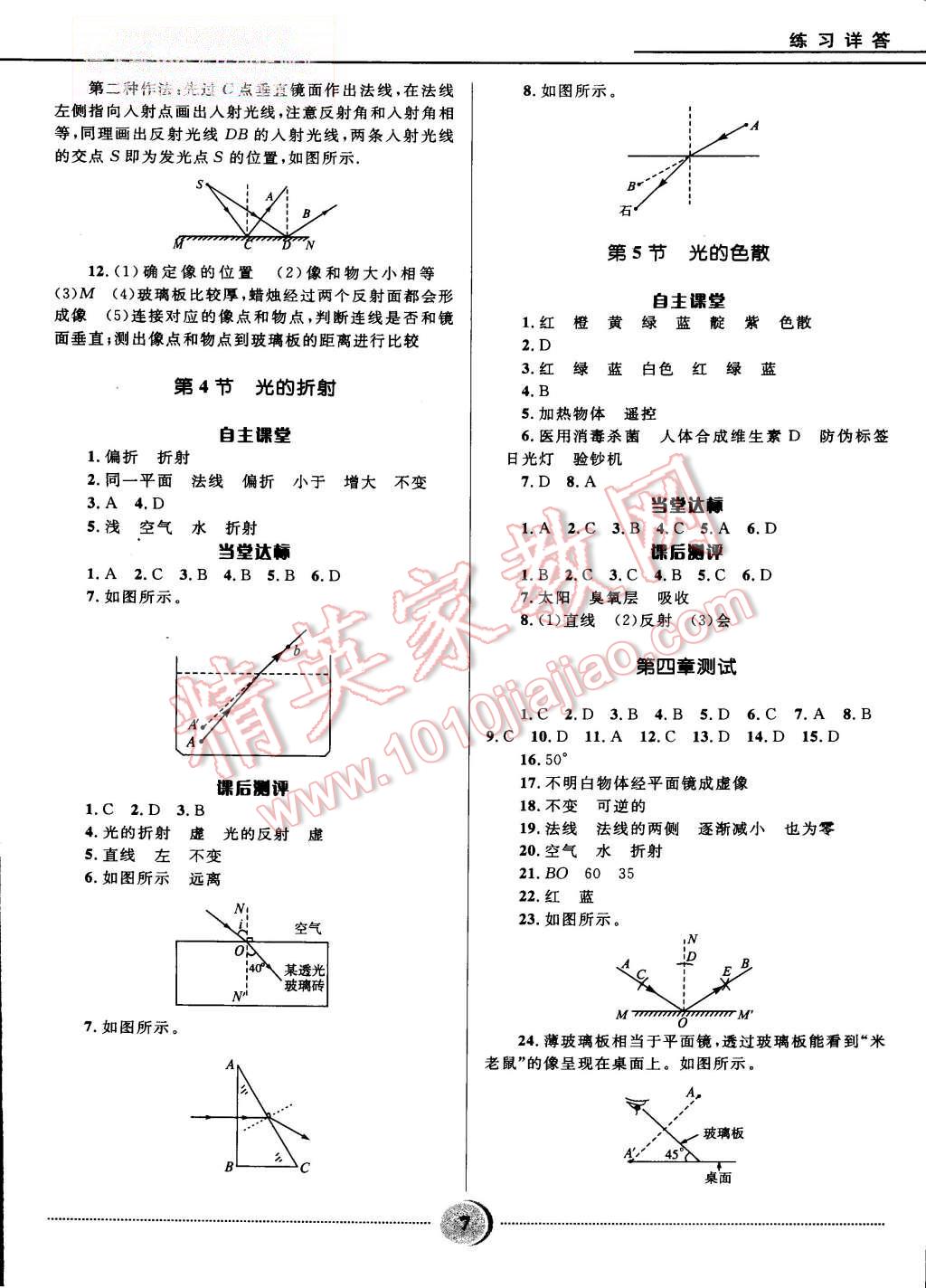 2015年奪冠百分百初中精講精練八年級(jí)物理上冊(cè)人教版 第7頁(yè)