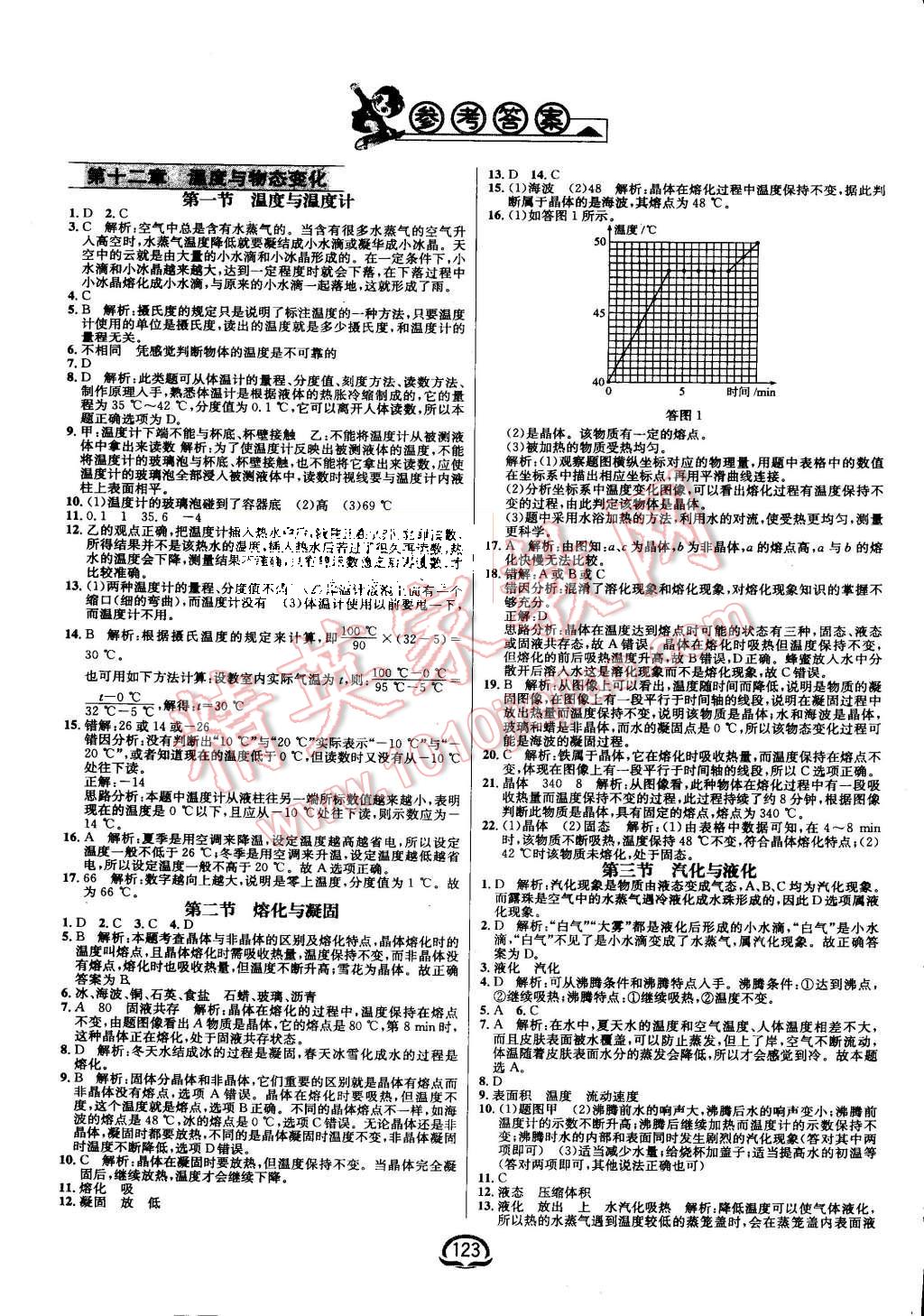 2015年鐘書金牌新教材全練九年級(jí)物理上冊(cè)滬科版 第1頁