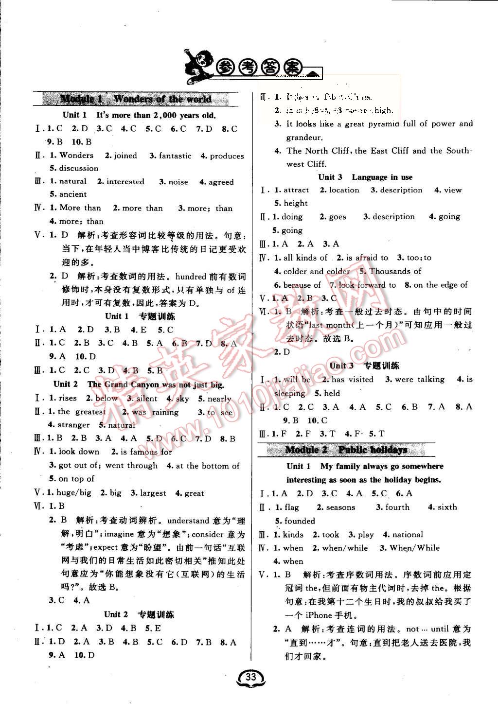 2015年鐘書(shū)金牌新教材全練九年級(jí)英語(yǔ)上冊(cè)外研版 第1頁(yè)