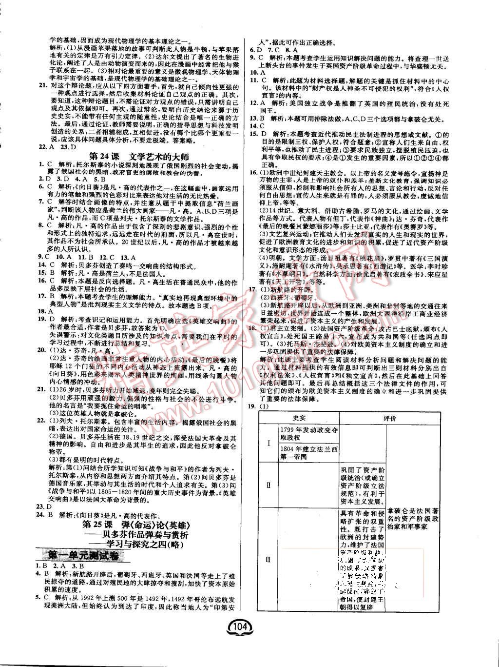 2015年鐘書金牌新教材全練九年級(jí)歷史上冊(cè)北師大版 第10頁