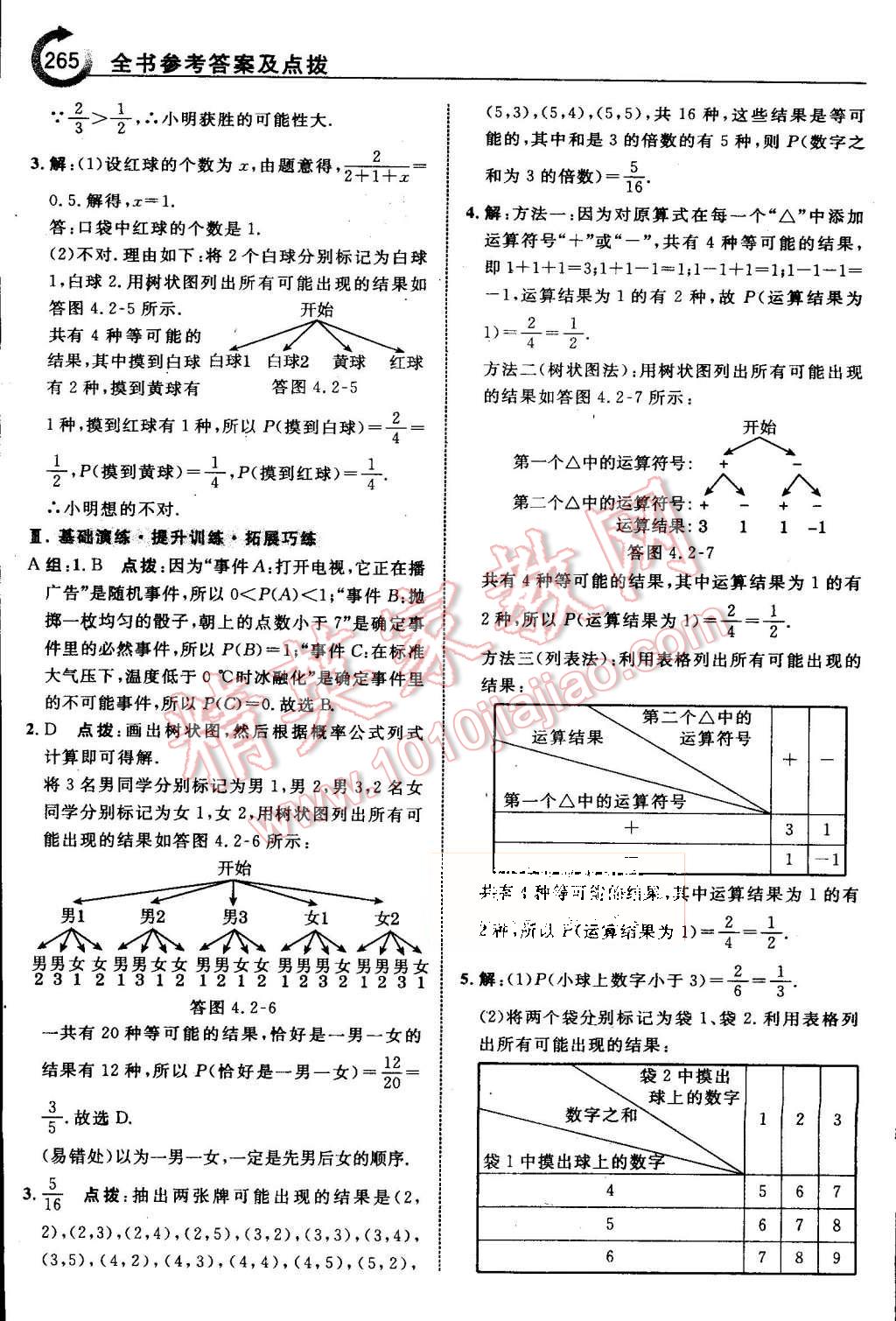 2015年特高級教師點(diǎn)撥九年級數(shù)學(xué)上冊蘇科版 第73頁