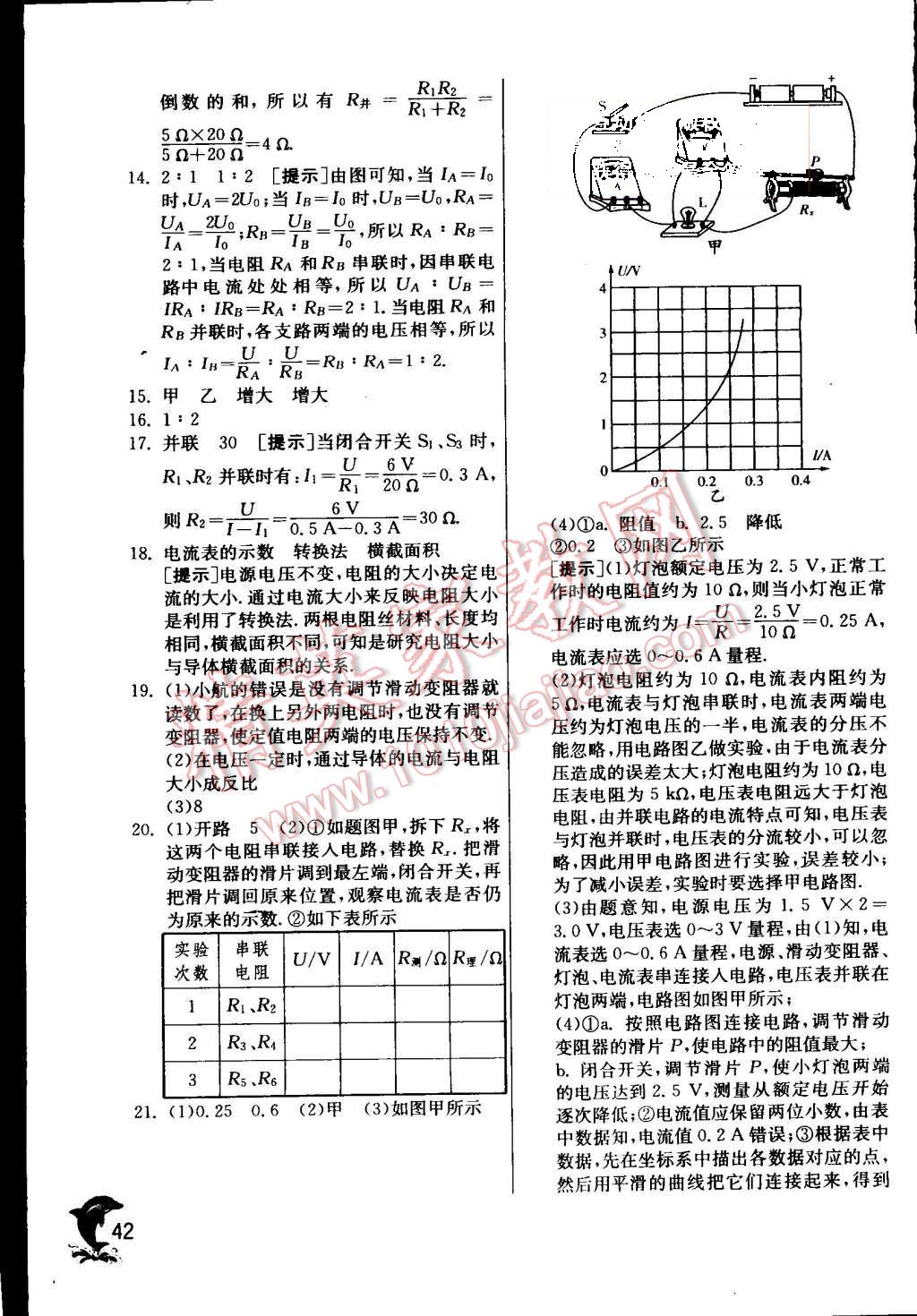 2015年实验班提优训练九年级物理上册沪粤版 第45页