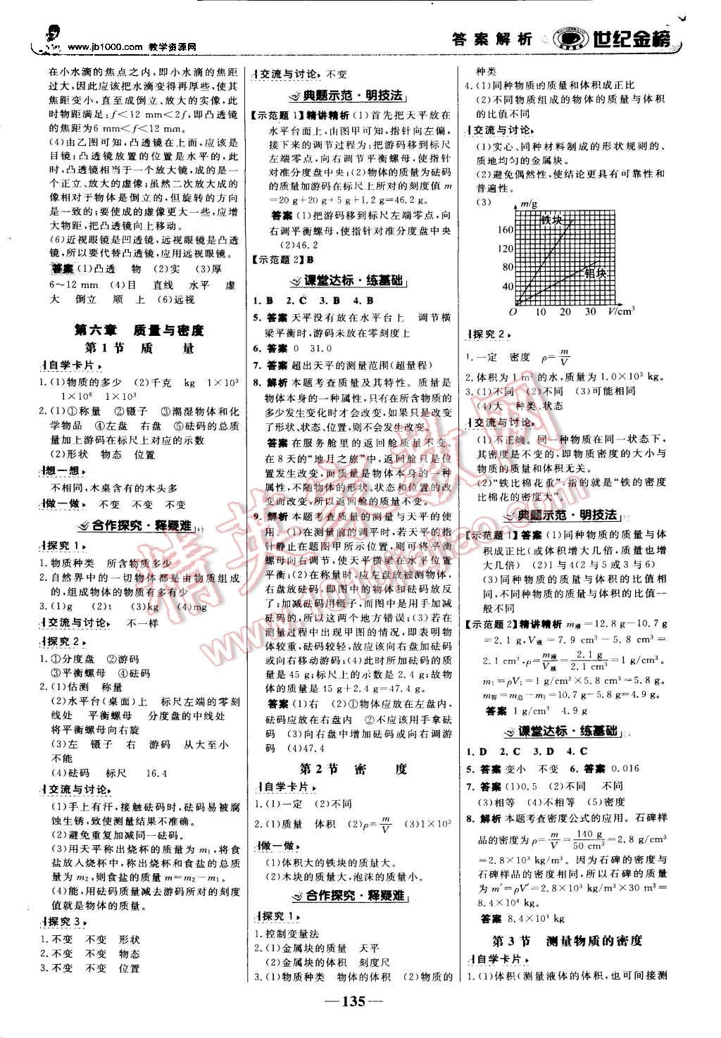 2015年世纪金榜金榜学案八年级物理上册人教版 第12页