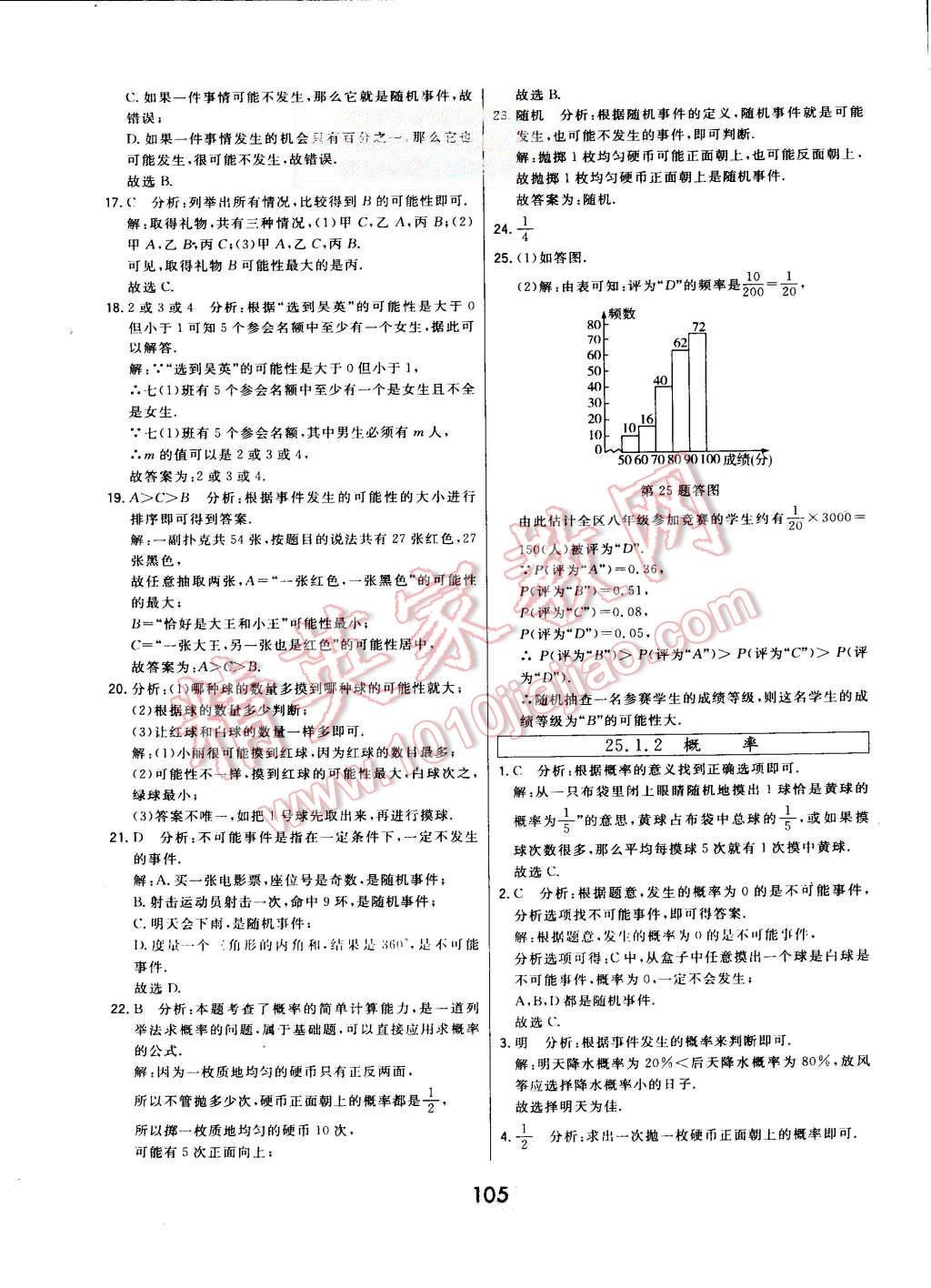 2015年北大绿卡九年级数学上册人教版 第85页