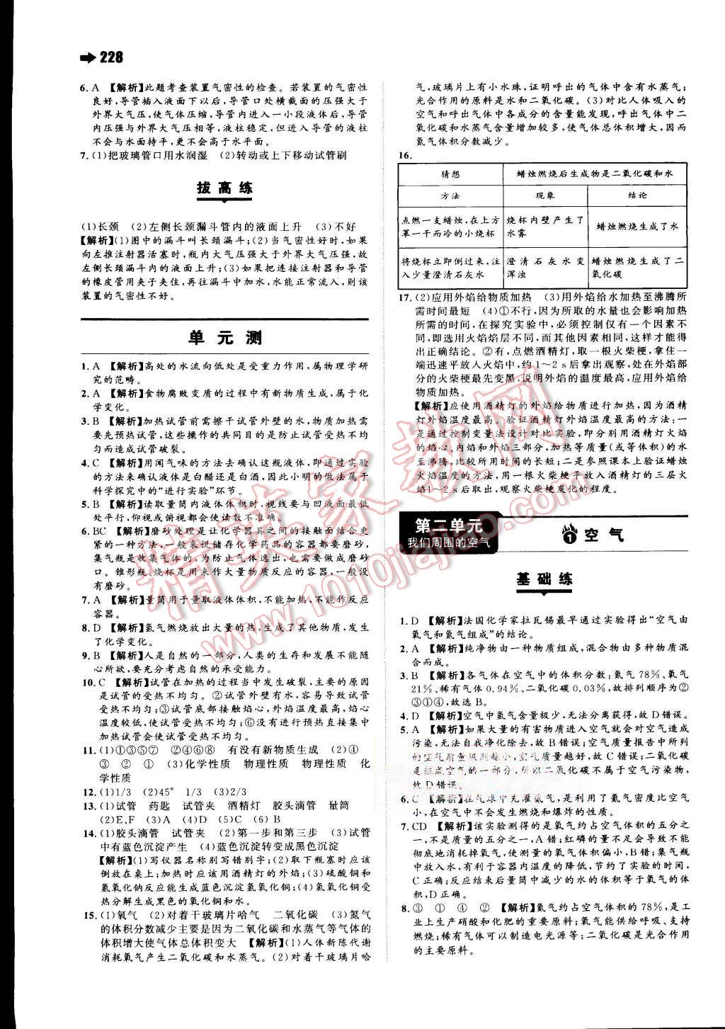 2015年一本九年級化學(xué)全一冊人教版 第4頁