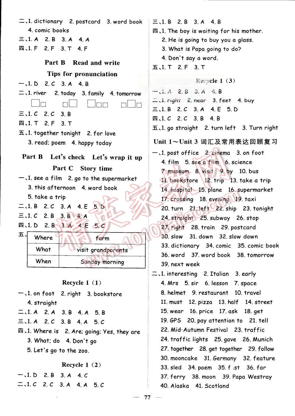 2015年陽(yáng)光課堂課時(shí)優(yōu)化作業(yè)六年級(jí)英語(yǔ)上冊(cè)人教PEP版 第3頁(yè)