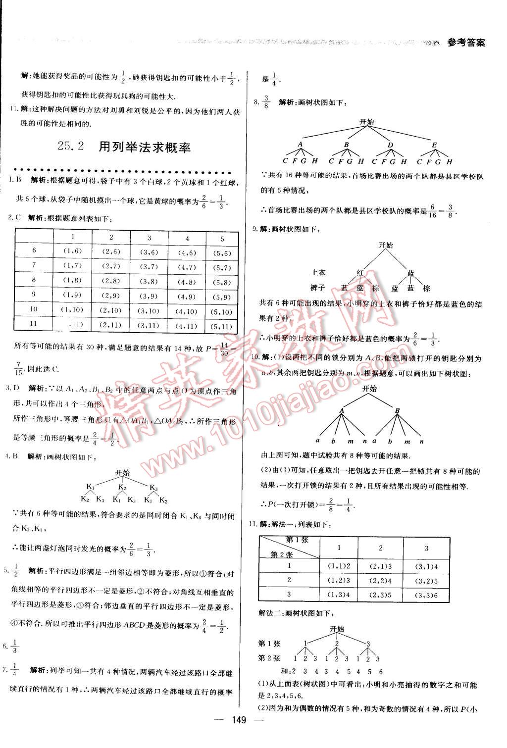 2015年提分教練九年級(jí)數(shù)學(xué)上冊(cè)人教版 第31頁(yè)