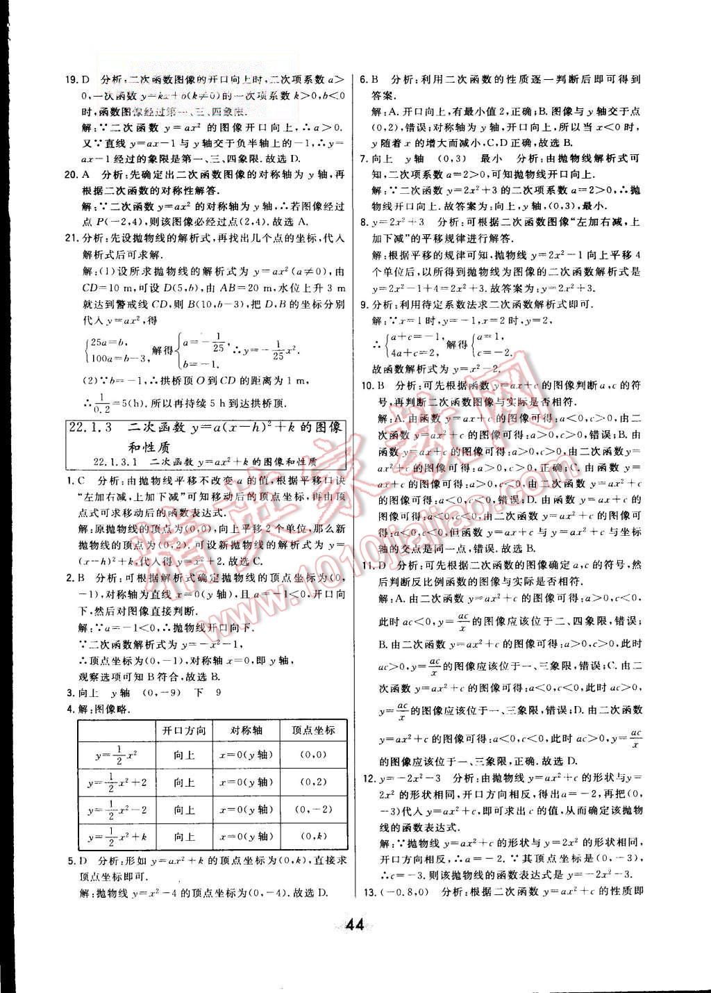 2015年北大绿卡九年级数学上册人教版 第21页