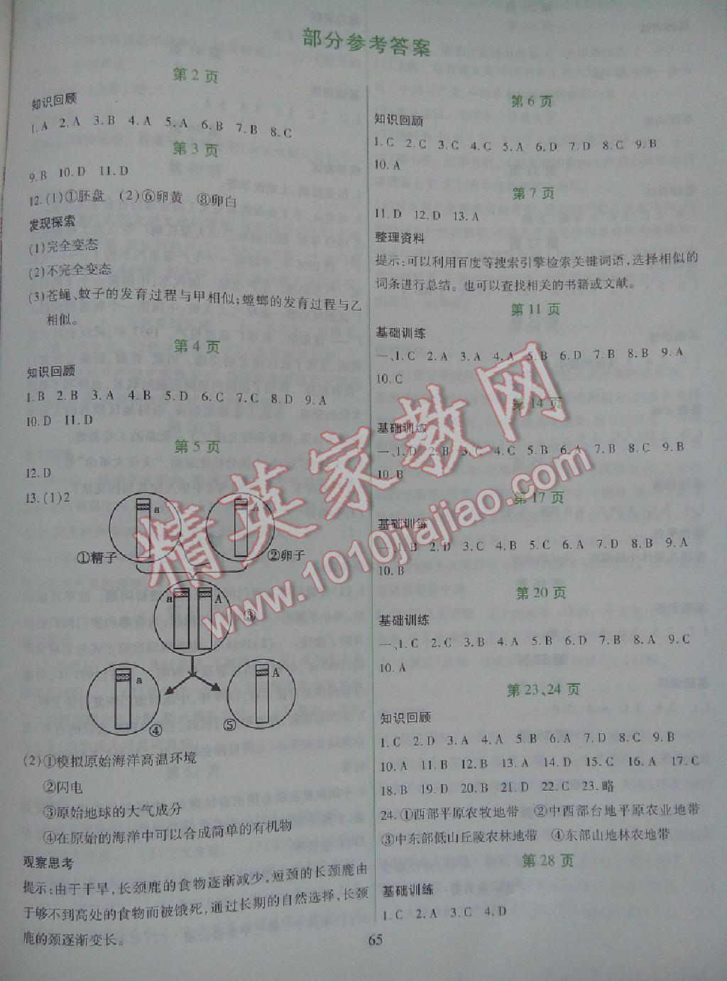 2015年假日綜合暑假用書(shū)八年級(jí) 第1頁(yè)