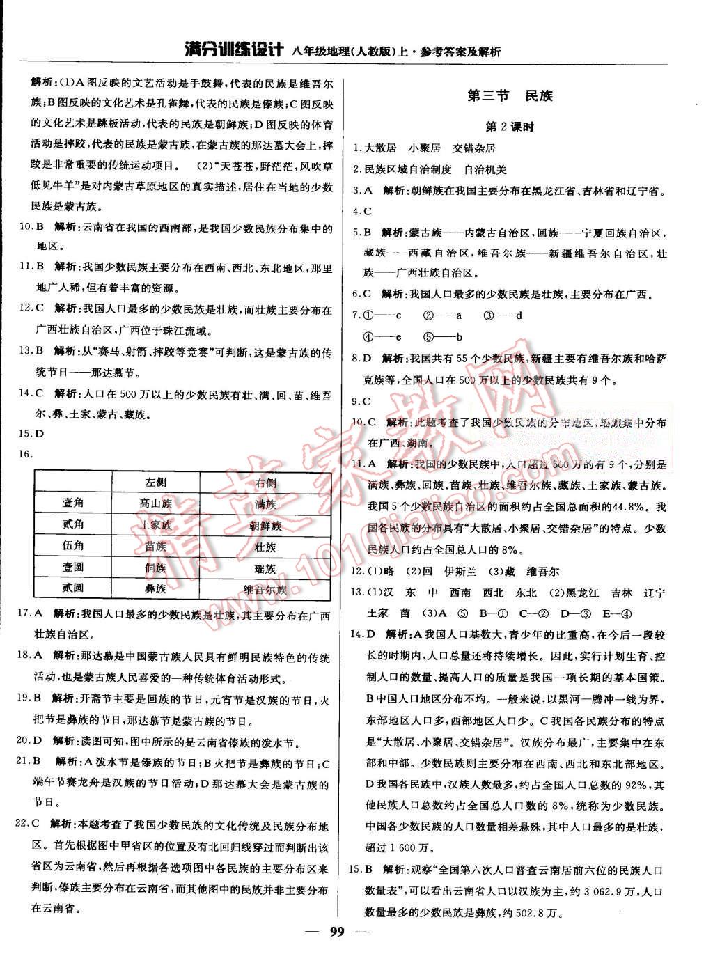 2015年滿分訓(xùn)練設(shè)計(jì)八年級(jí)地理上冊(cè)人教版 第4頁