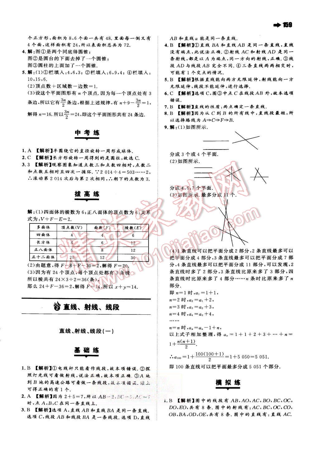 2015年一本七年级数学上册人教版 第29页