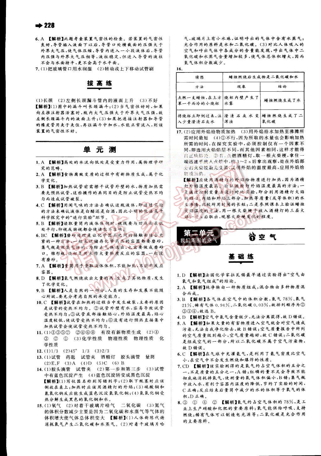 2015年一本九年級(jí)化學(xué)全一冊(cè)人教版 第5頁