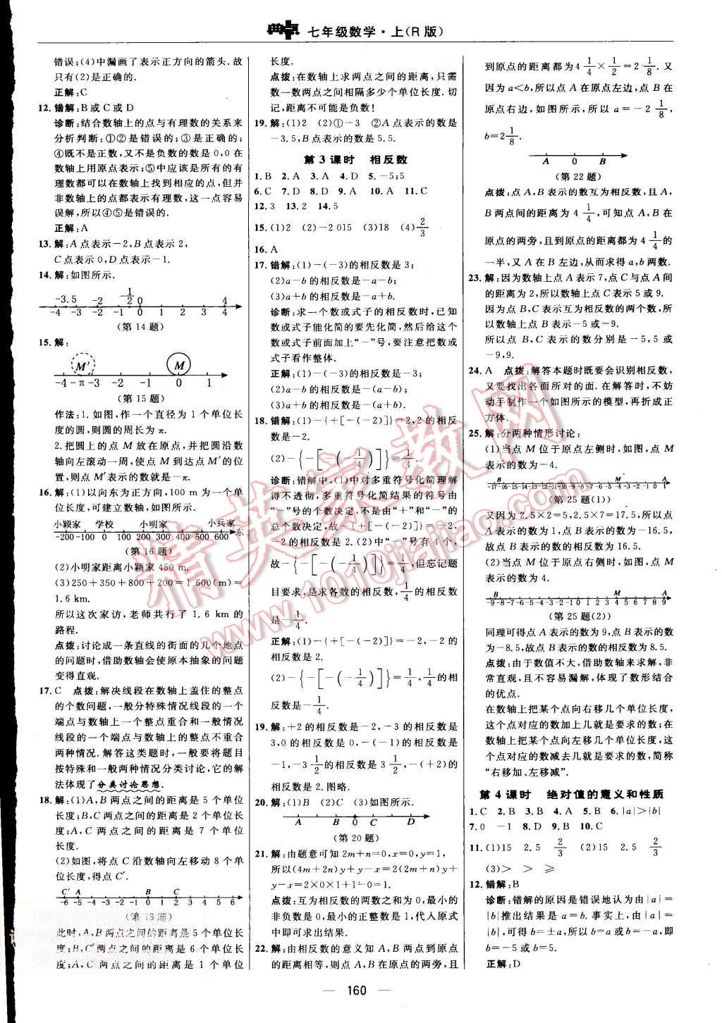 2015年综合应用创新题典中点七年级数学上册人教版 第2页